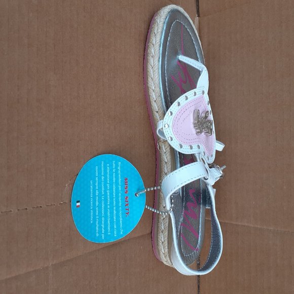 MISS SIXTY Genuine Leather Buckle-Strap Gladiator Sandal 6-6.5 NEW, READ. - Picture 13 of 13